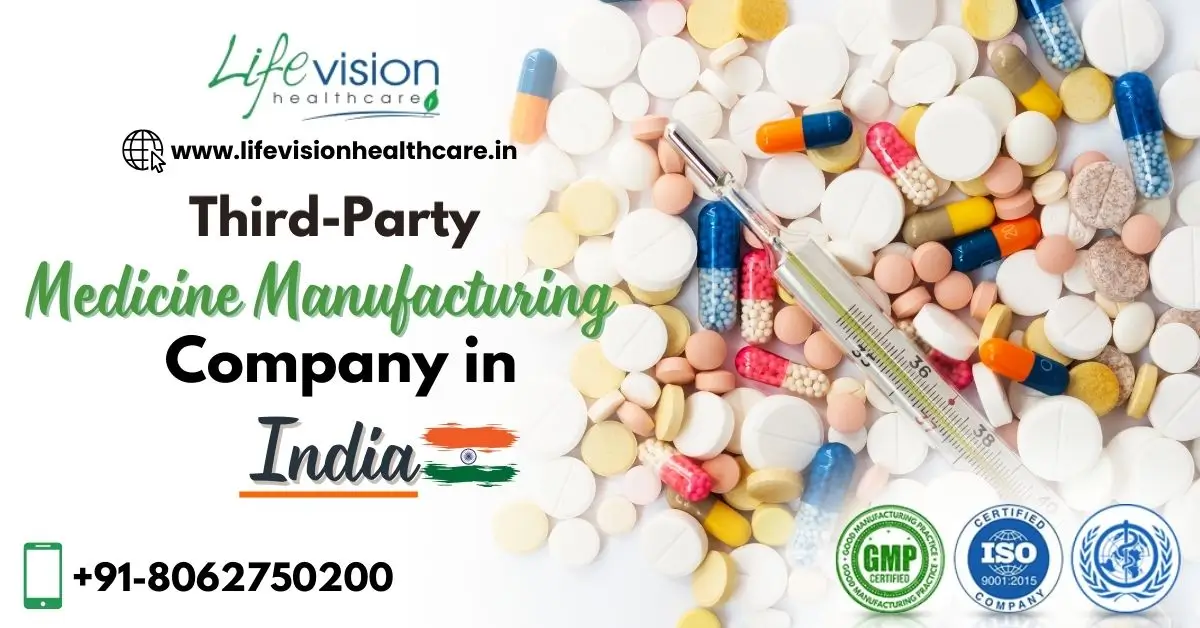 What is the scope of the medicine third-party manufacturing industry in India and which company is leading this? | Lifevision Healthcare